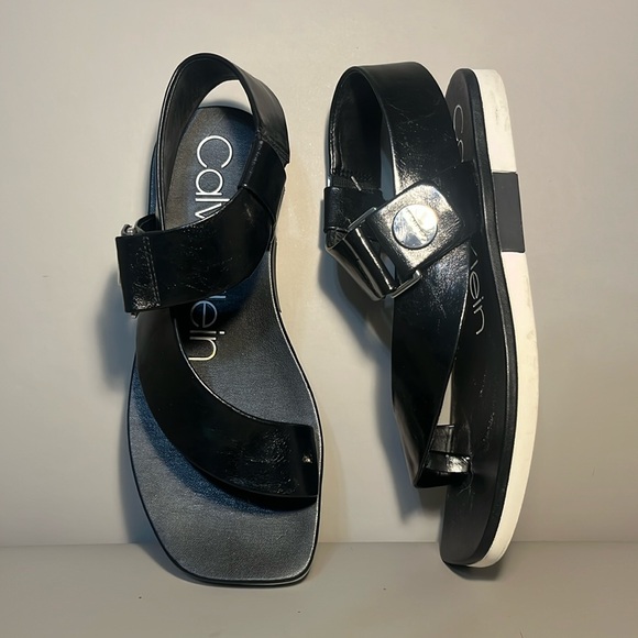 Calvin Klein black sandals - Picture 1 of 8